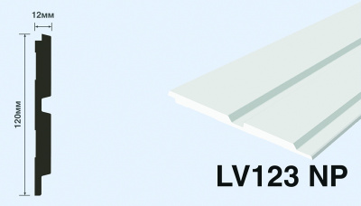 Панель LV123 NP HI WOOD 120 мм х 12,0мм х 2,7м. с полосой (16 шт.)